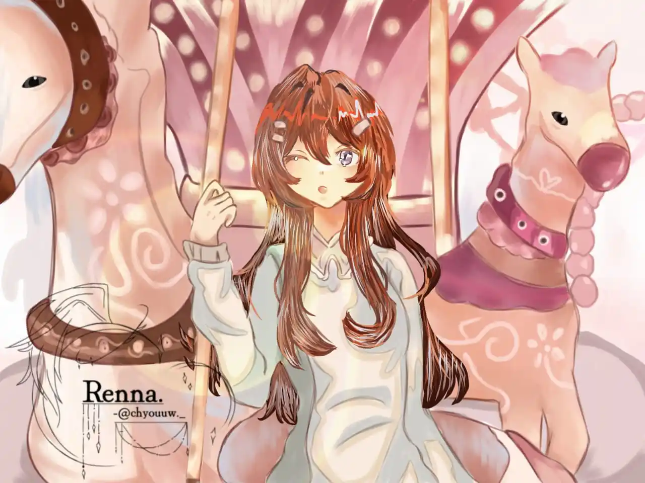 Image from ☆𝐜𝐢𝐞𝐥𝐥𝐲 𝐬𝐡𝐮𝐲𝐮 𝐃'𝐚𝐥𝐩𝐡𝐞𝐮𝐬🐨 LyeRinn♡🦉 •[oc×cc]•: hayyie wanna support small Artist? :3  hayyie-! my name Renna can be c...