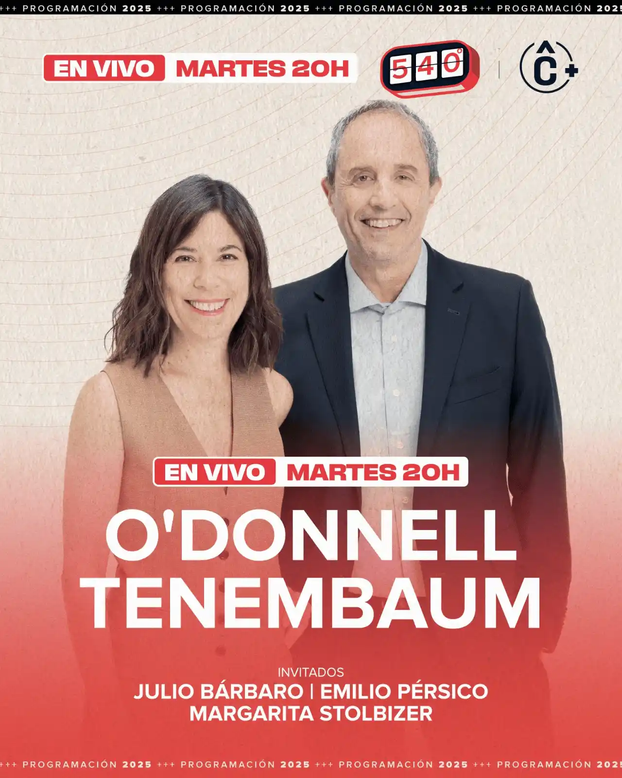 Image from Cenital: Hoy, a las 20hs, una nueva edición de 540°. Con la conducción de Marí...