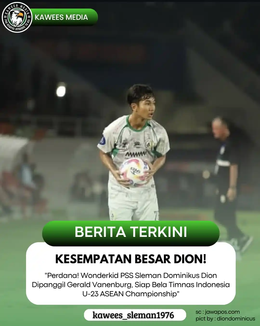 Image from PSS SLEMAN & TIMNAS INDONESIA  || Made By ADMIN KAWEES: jawapos.com || Pelatih Timnas Indonesia U-23, Gerald Vanenburg umumkan...