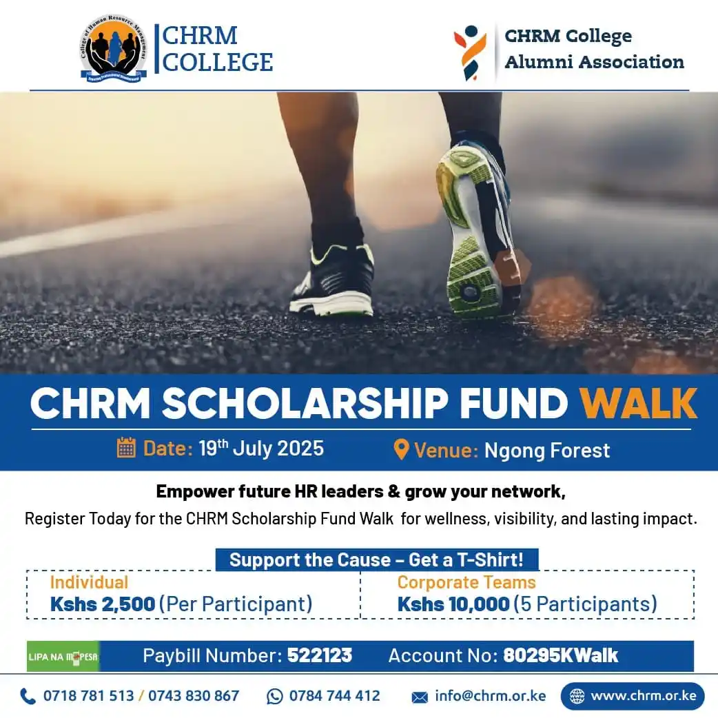 Image from CHRM College: *Join Us for the CHRM Scholarship Fund Walk!*  CHRM College invites yo...