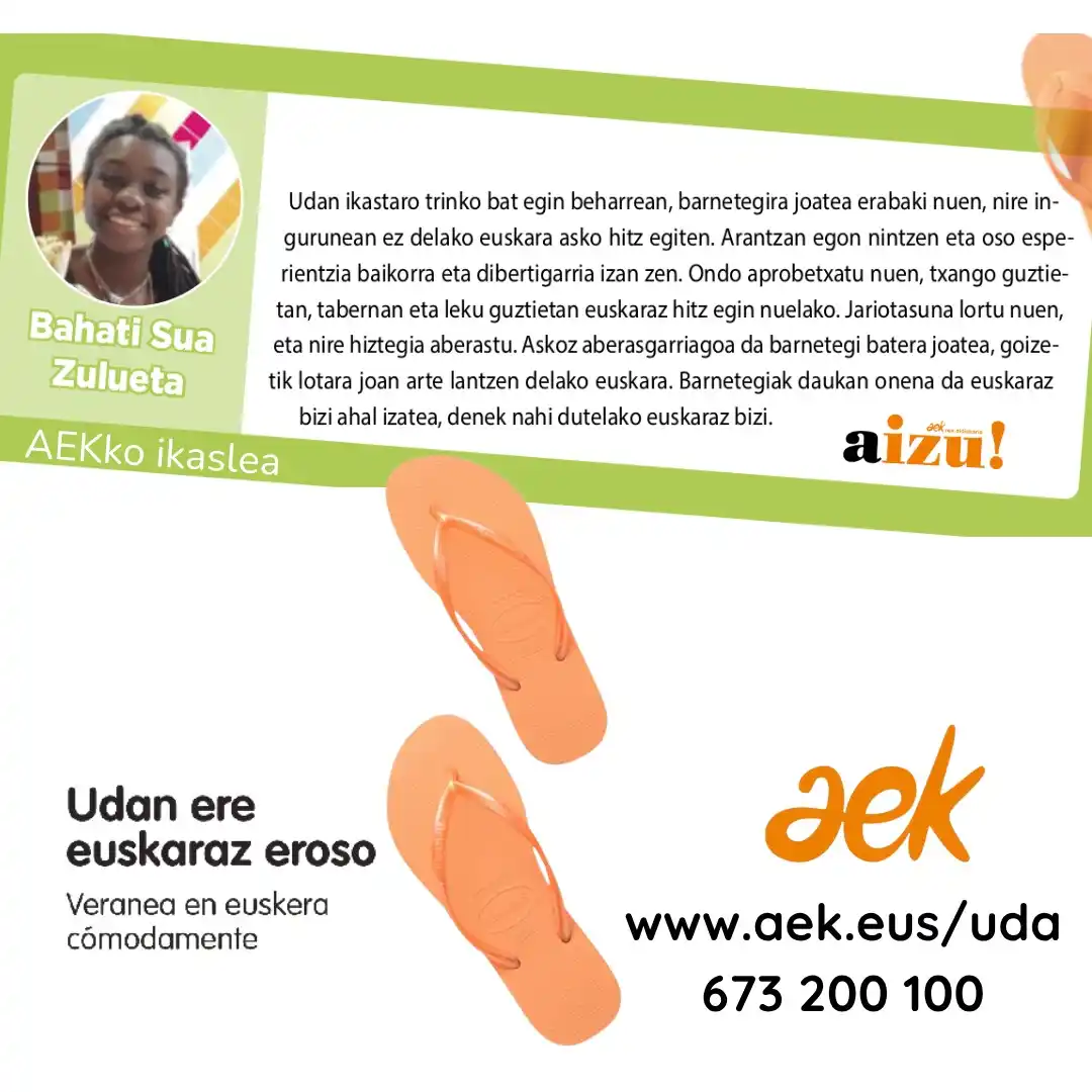 Image from AEK-KORRIKA: Kaixo!  ☀️🌔Gau eta egun euskaraz bizi nahi duelako izena eman zuen ba...