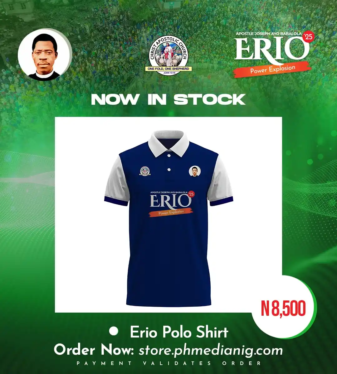 Image from Prophet/Evang. Hezekiah Oladeji: 🔥 LIMITED STOCK ALERT — get in on the Erio 2025 collection NOW!  No b...