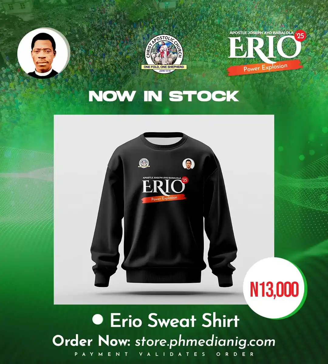 Image from Prophet/Evang. Hezekiah Oladeji: 🔥 LIMITED STOCK ALERT — get in on the Erio 2025 collection NOW!  No b...