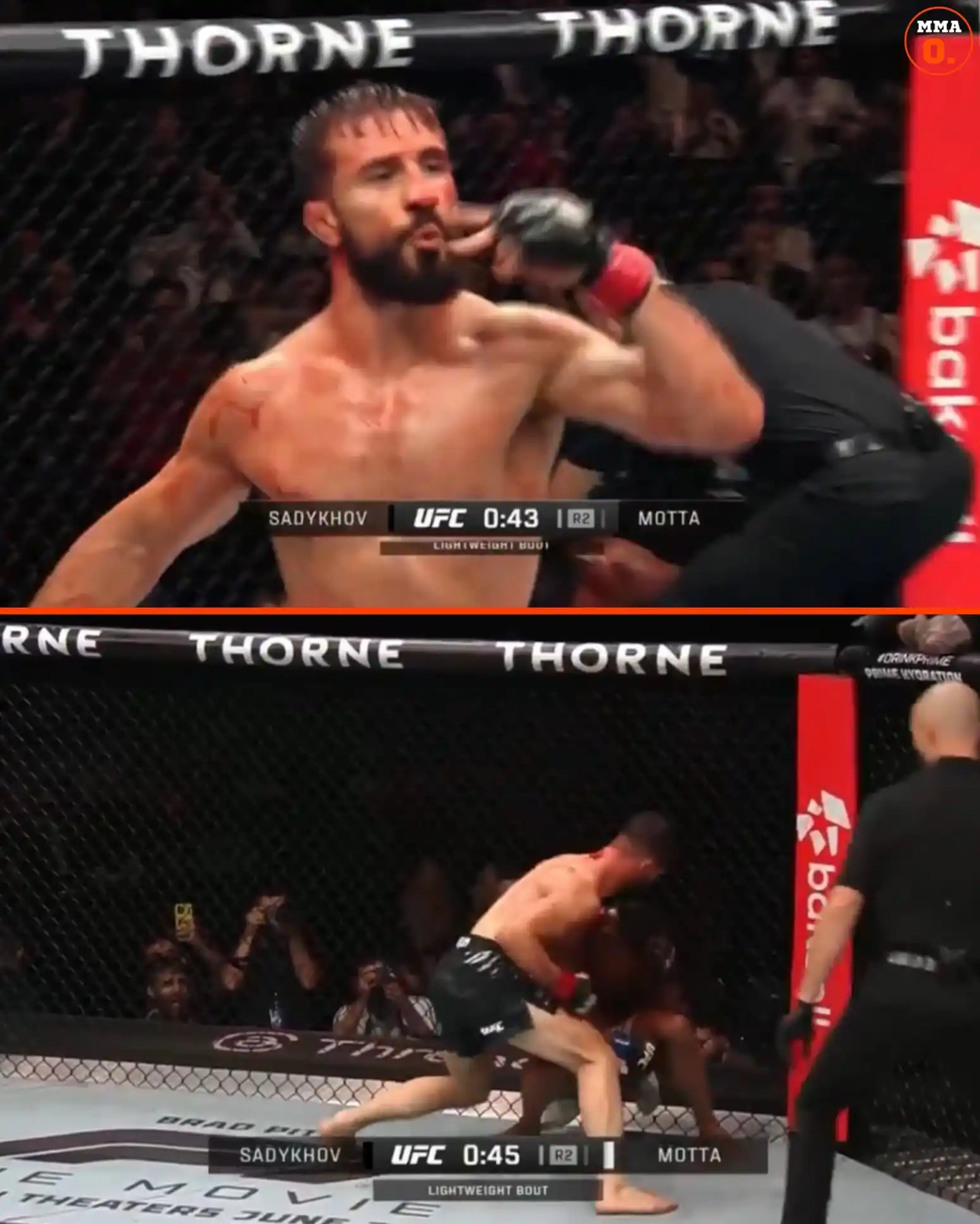 Image from MMA Orbit: NAZIM SADYKHOV KNOCKS OUT NIKOLAS MOTTA IN BAKU! 🇦🇿💥 WHAT A FIGHT!...