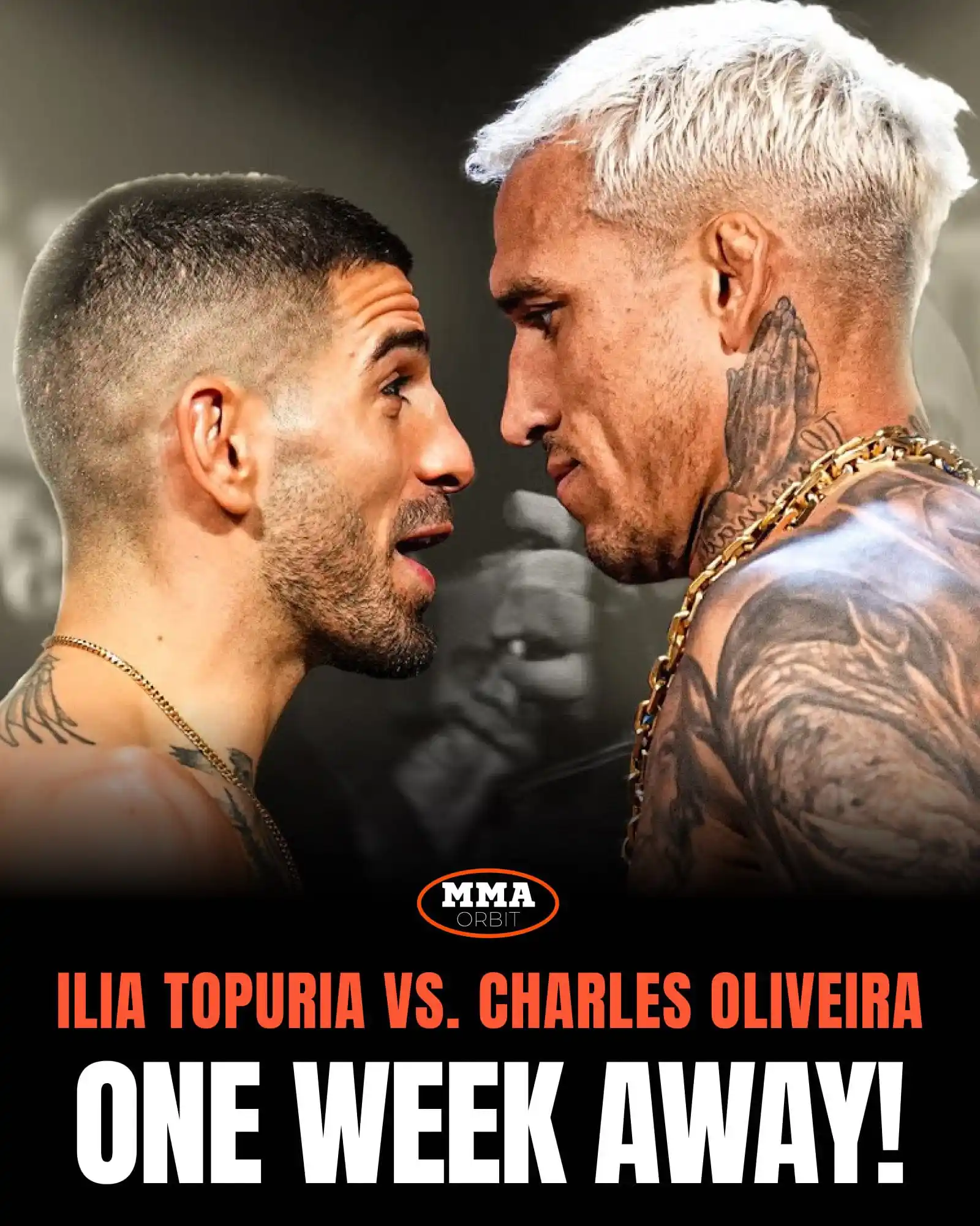 Image from MMA Orbit: ONE WEEK OUT ‼️ ILIA TOPURIA 🆚 CHARLES OLIVEIRA A NEW LIGHTWEIGHT C...