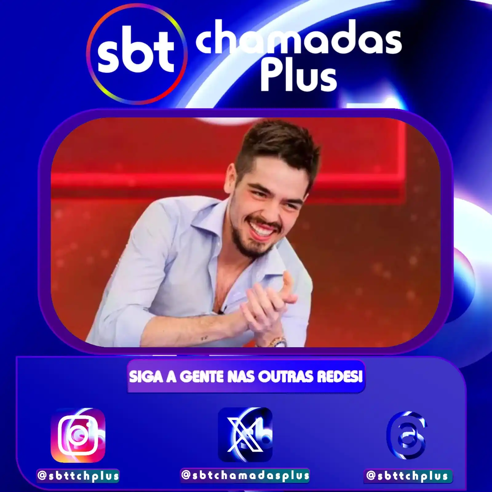 Image from SBT Chamadas Plus: SBT anuncia oficialmente a contratação de João Silva. O apresentador é...