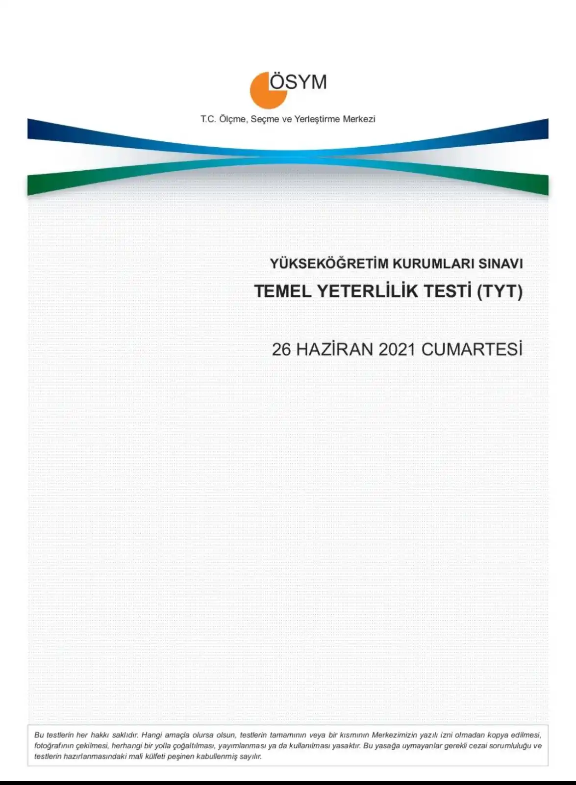 Image from Ferhat Şaşkın: Senden daha zor bir sınav asla gelmeyecek...