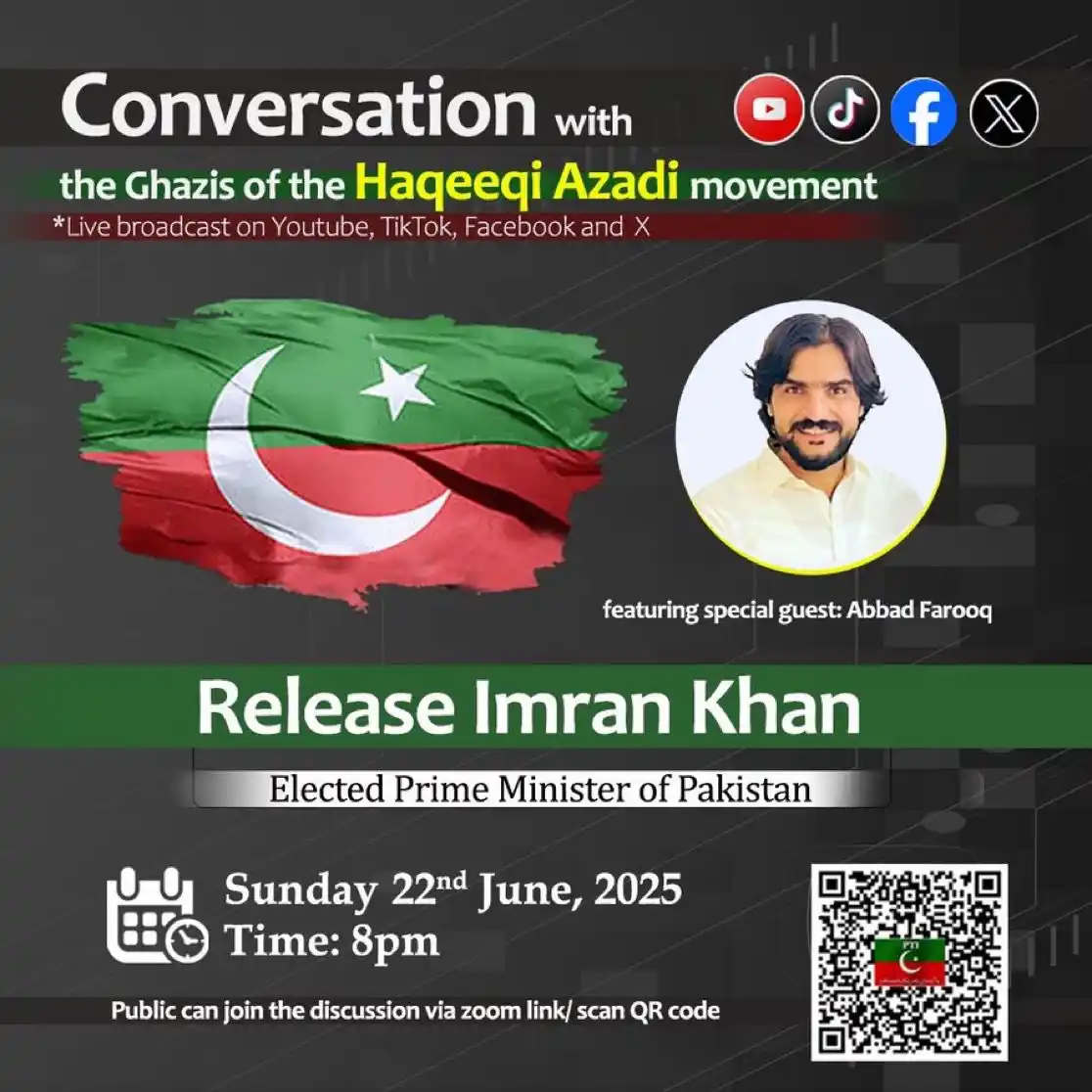 Image from PTI NA - 68 (PP - 40/PP - 41): 🗓️ Sunday, 22 June 2025 🕗 8:00 PM (Pakistan Time) 📍 LIVE on all ...