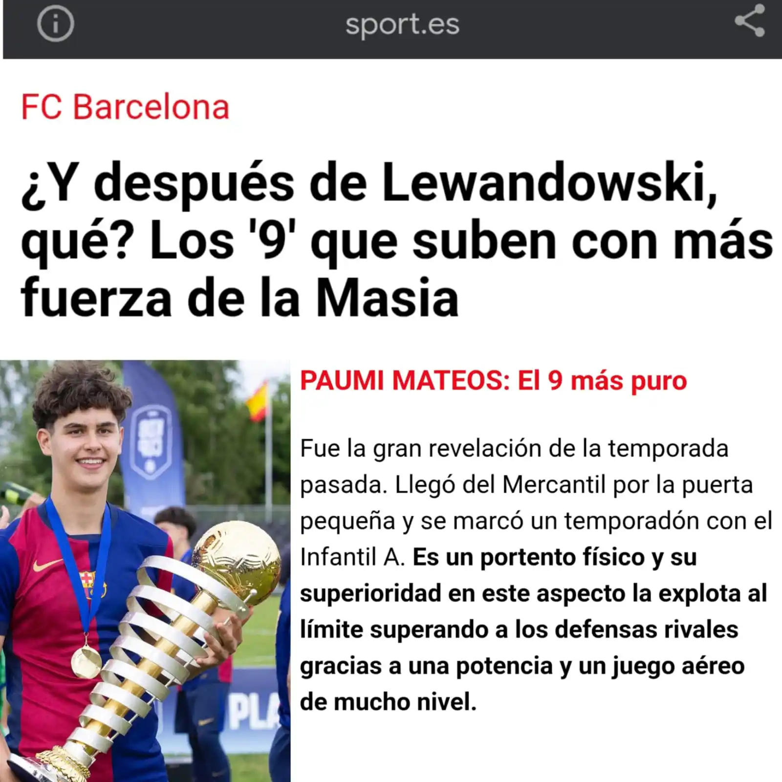 Image from SPORTTINTOS⚽🔥: 🔍🇻🇪 *¿Después de Lewandowski, un Venezolano?*  👀El diario Sport 🇪...