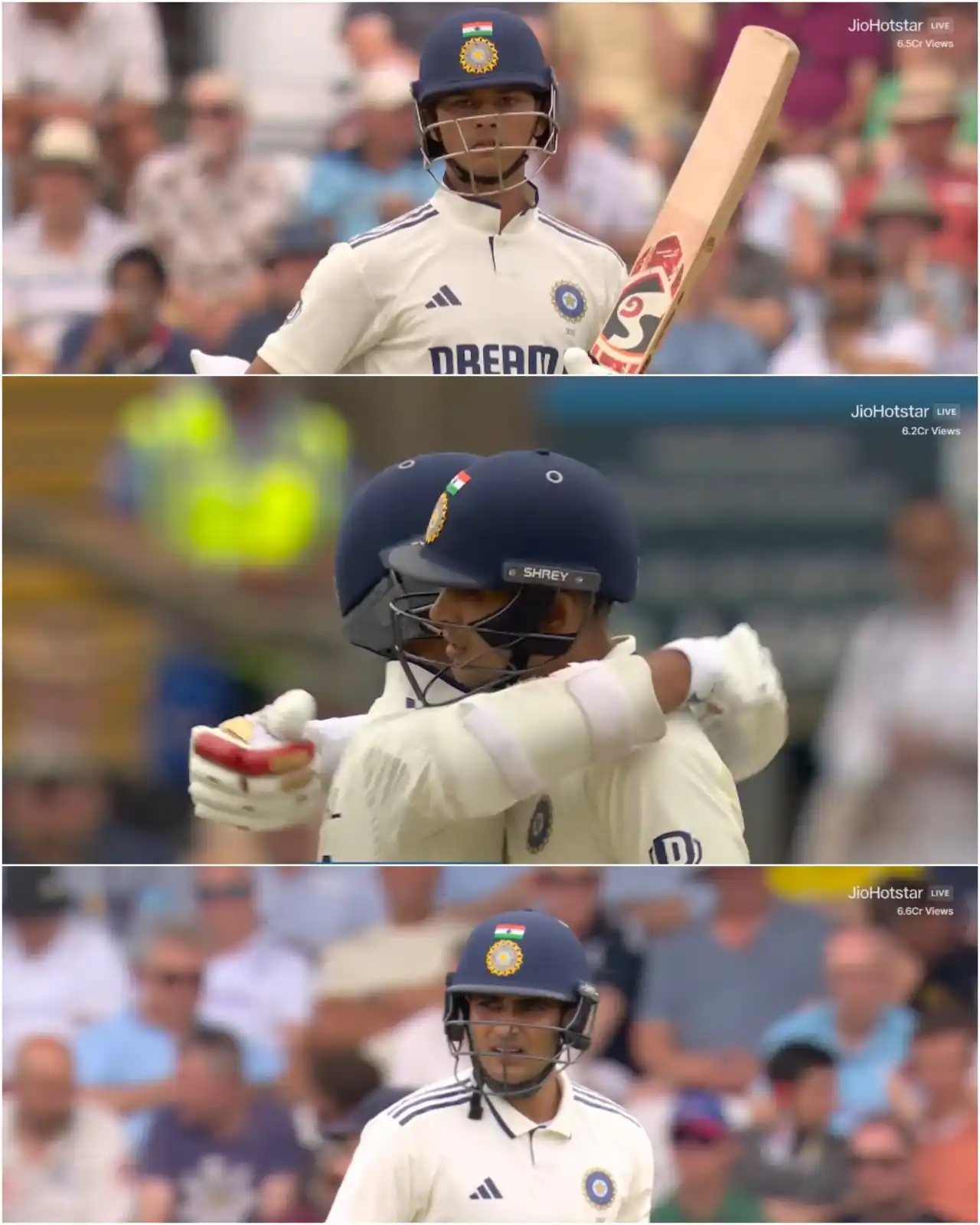 Image from Star Sports India: *1️⃣0️⃣0️⃣ run strong!* 🔥 Shubman Gill & Yashasvi Jaiswal bring up �...