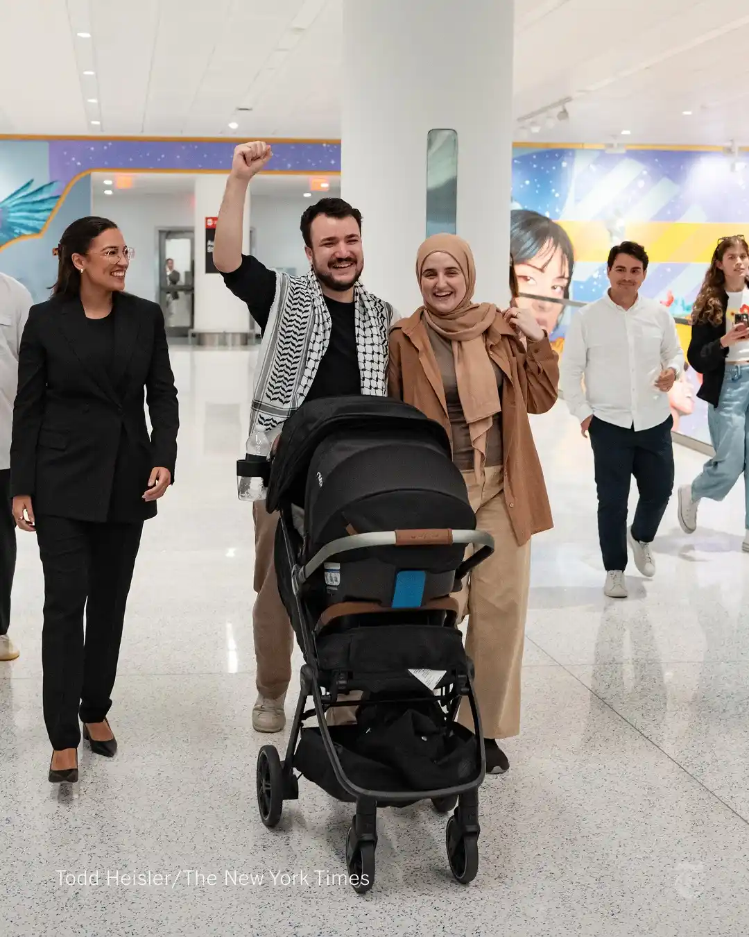 Image from The New York Times: After more than three months in detention by the Trump administration,...