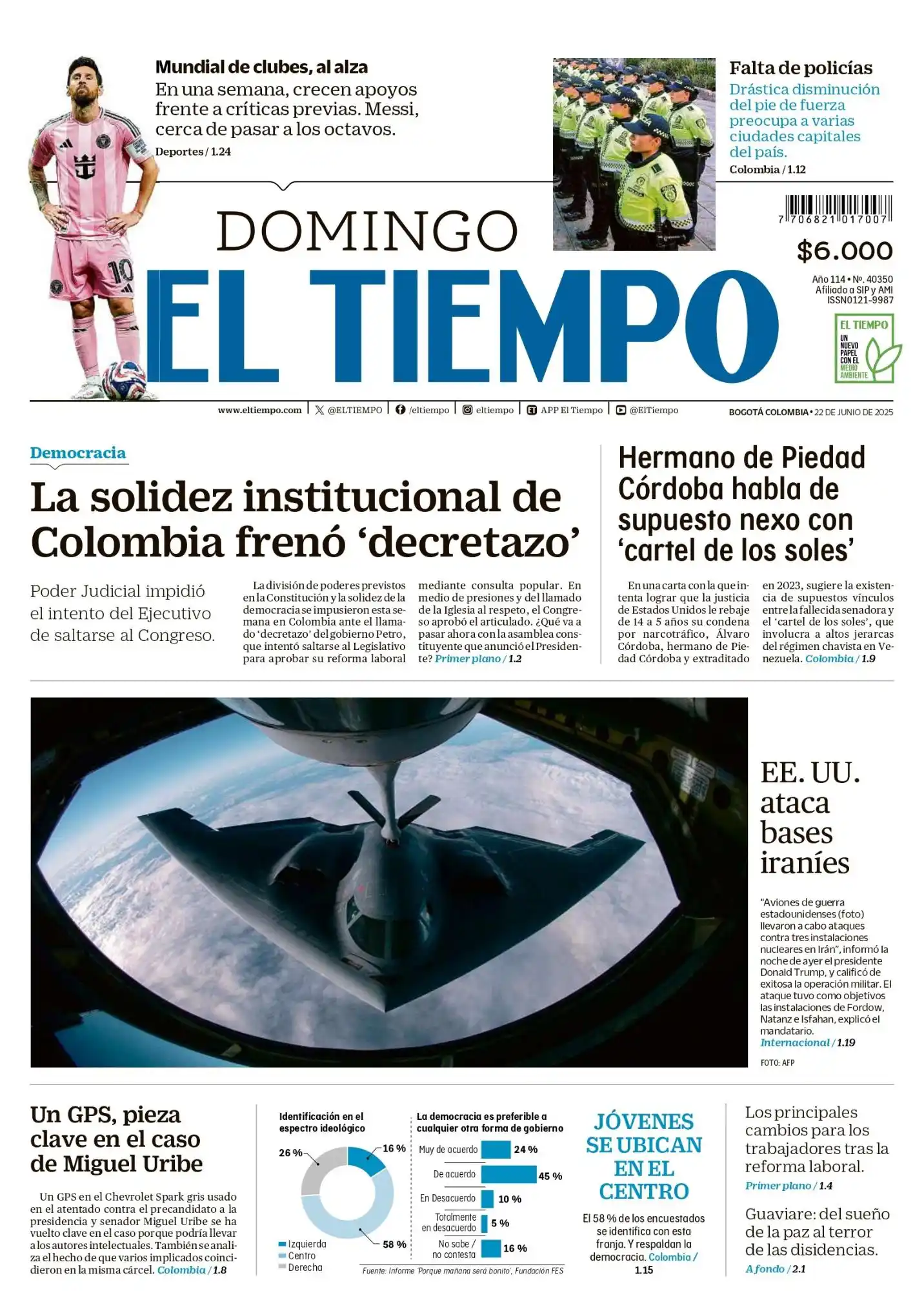 Image from EL TIEMPO Última Hora: ☕️ ¡Buenos días! 📰 Esta es la portada de EL TIEMPO para este domingo⬇...