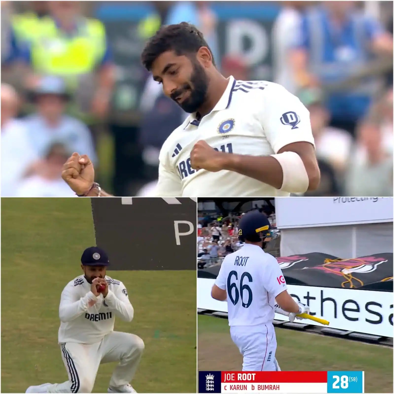 Image from Star Sports India: *Bumrah does it again!* 🔥  For the 10th time in Test Cricket Jasprit ...