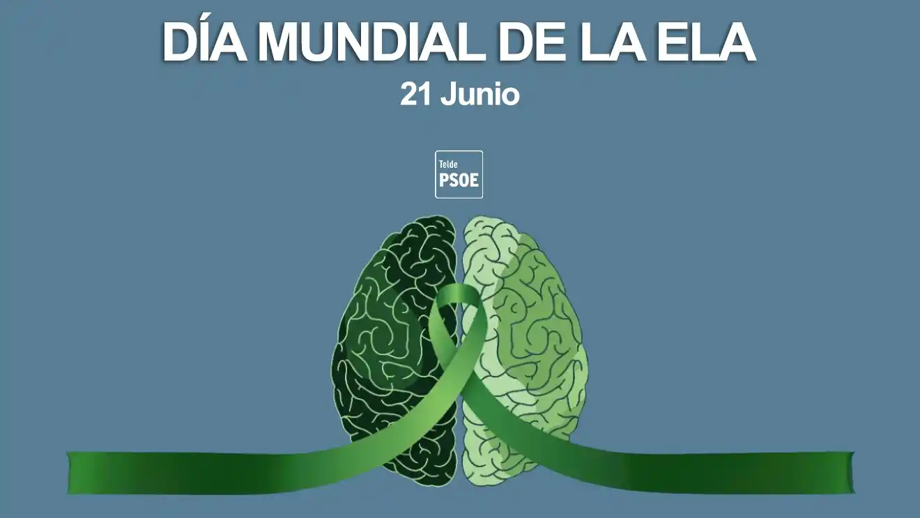 Image from PSOE Telde: Con motivo del Día Mundial de la Esclerosis Lateral Amiotrófica (ELA),...