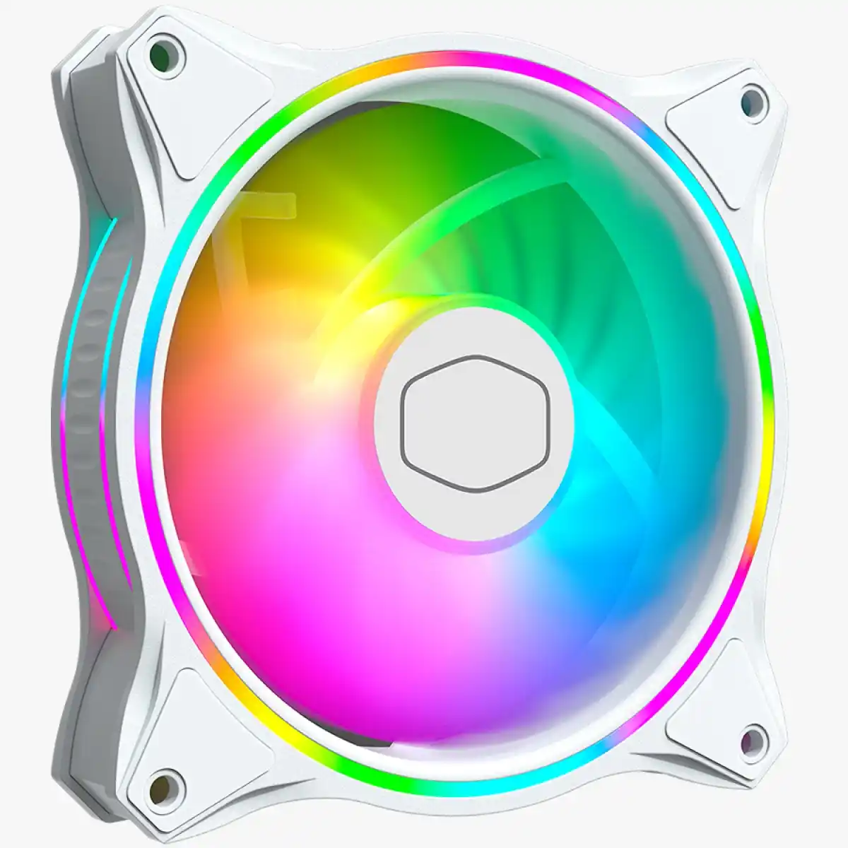 Image from Ofertas Terabyte!: ✨ Cooler para Gabinete Cooler Master MF120 Halo White ✨ 120mm, ARGB co...