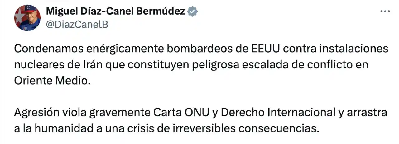 Image from 🗞️ | ALERTAS MUNDIAL | 🚨: *🇨🇺🇮🇷⚔️🇺🇸 | <a class="text-blue-500 hover:underline cursor-point...