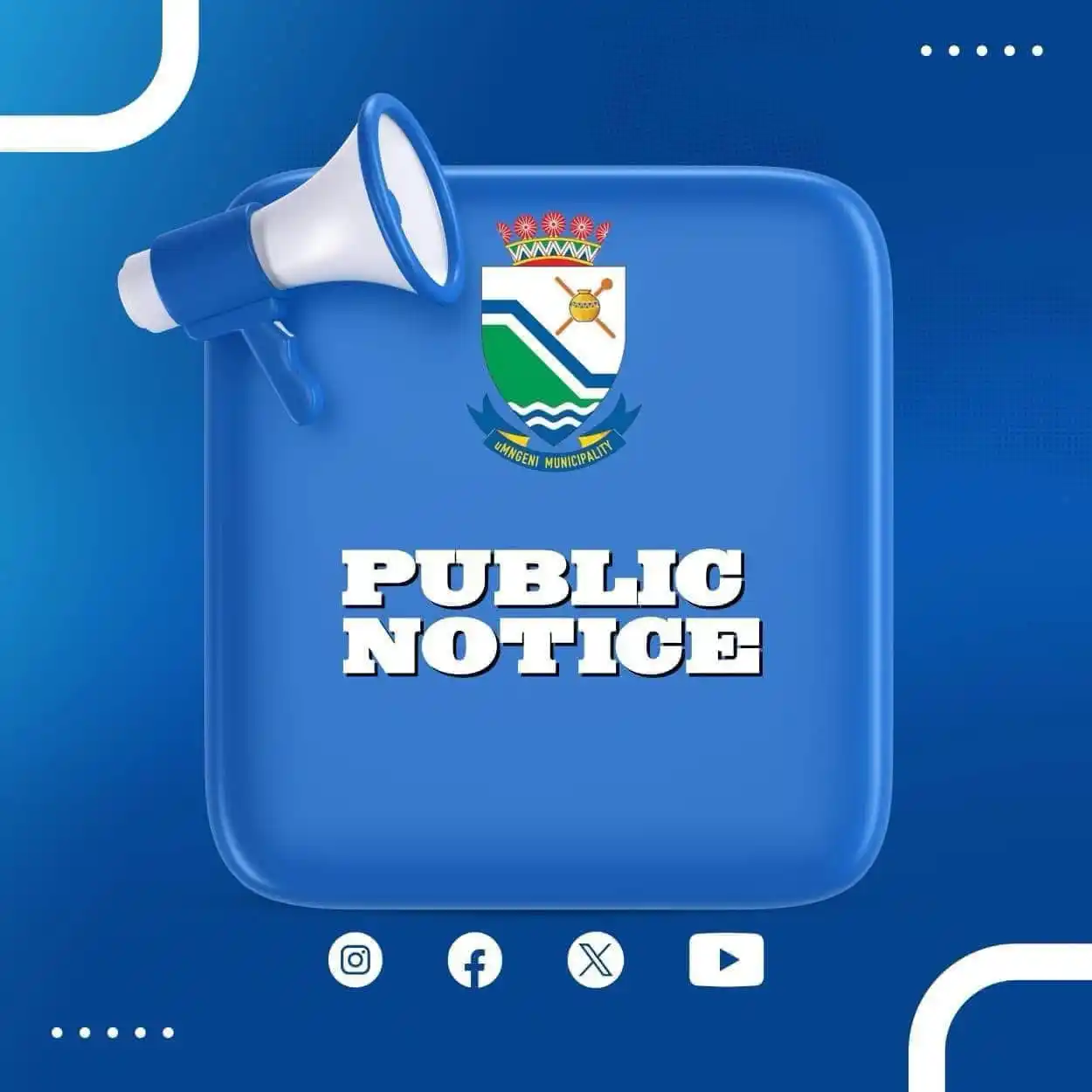 Image from uMngeni Municipality : Dear Mevana Residents, Please be advised that the uMngeni Municipalit...