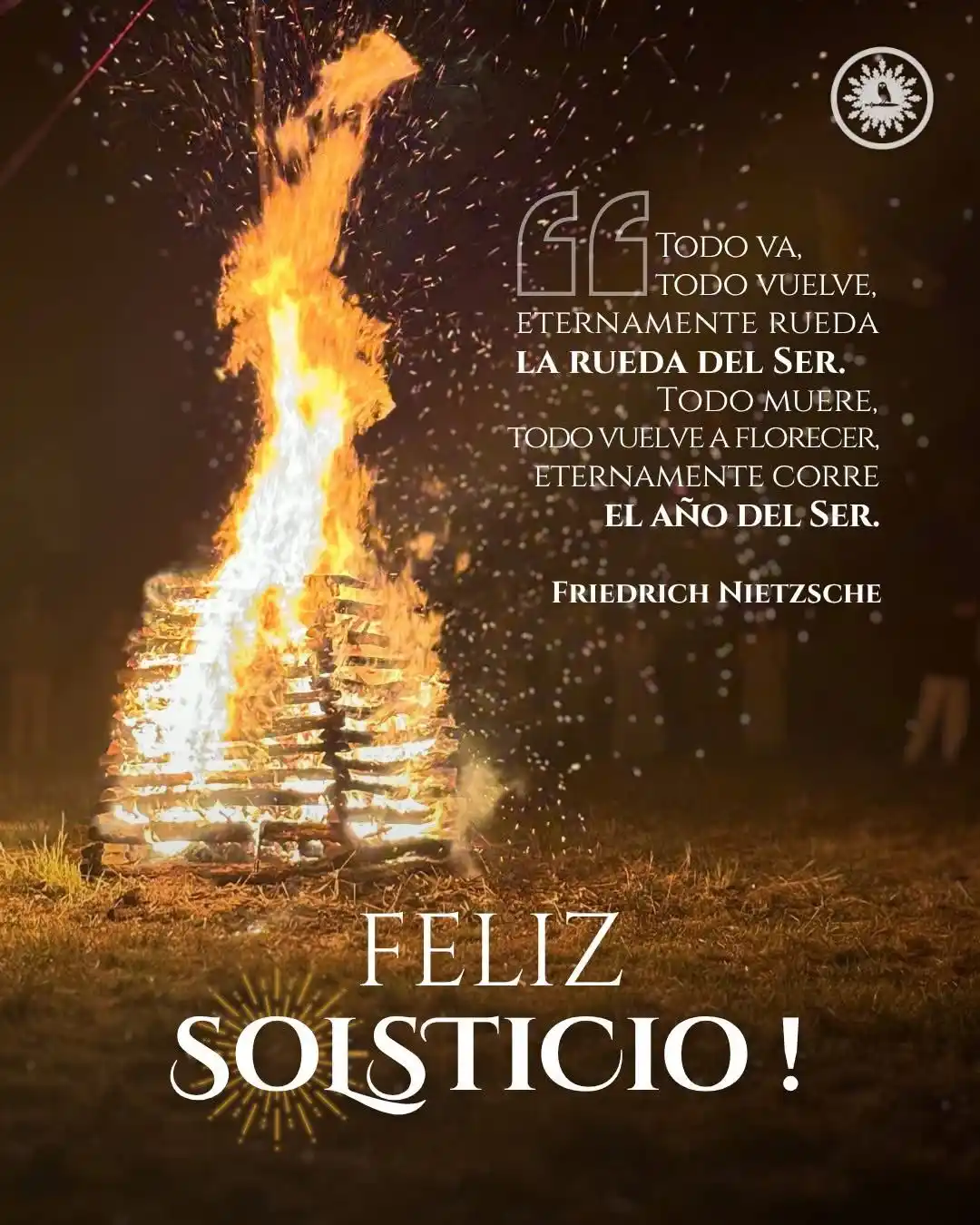 Image from Samurái de Occidente: 🌞 El *Instituto Carlos V* os desea un feliz solsticio. _“Todo va, to...