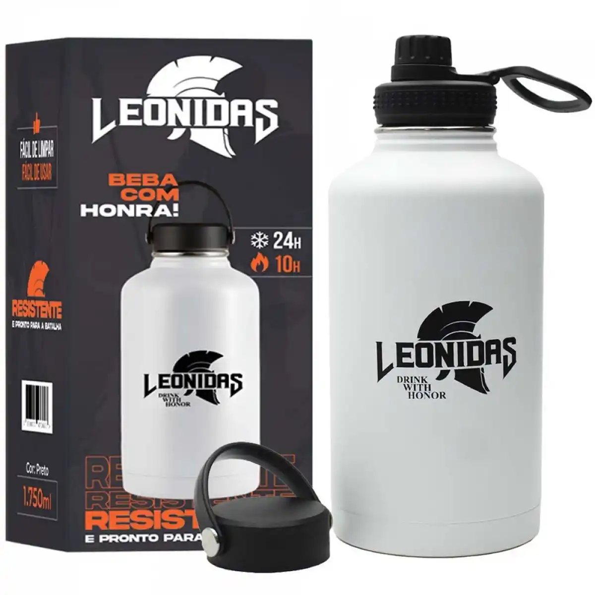 Image from Ofertas Terabyte!: ✨ Garrafa Térmica Leonidas 1750ml Branca ✨ Ideal para bebidas quentes ...
