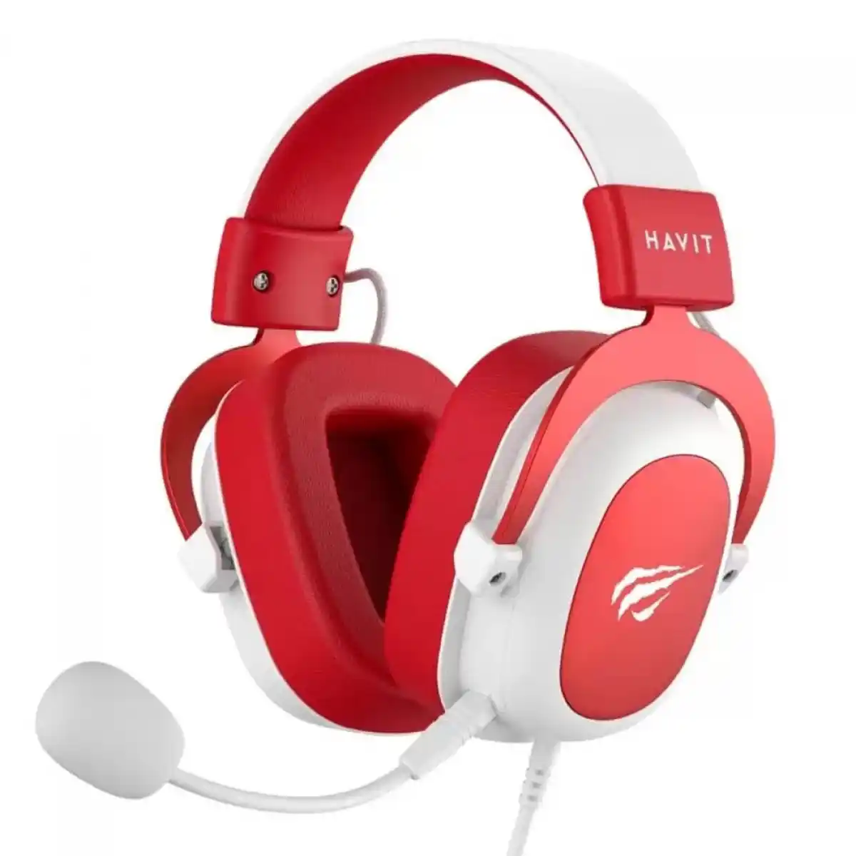 Image from Ofertas Terabyte!: ✨ Headset Gamer Havit HV-H2002D White/Red ✨ Modelo 3.5mm, som imersivo...