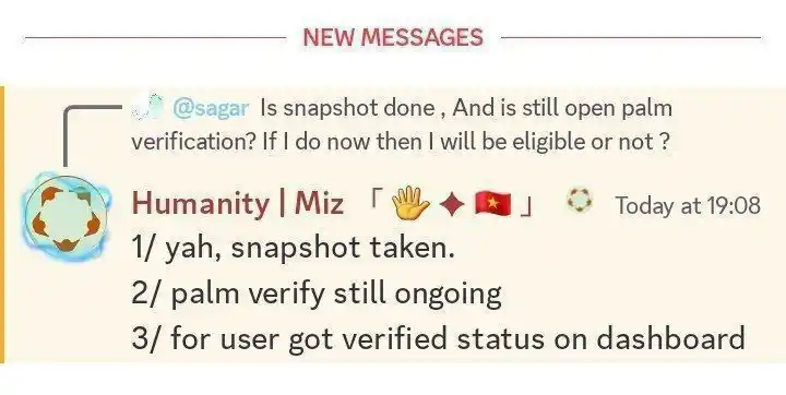 Image from CryptoFort Community: Humanity Protocol Update   ▫️ You Can  Still Complete Plam Verificatio...