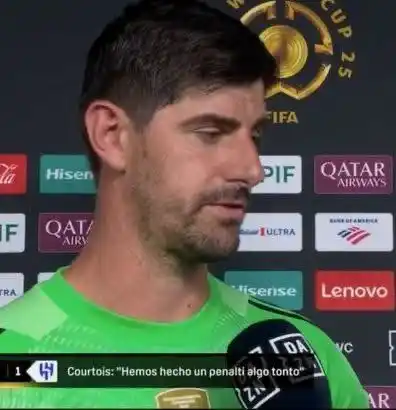Image from Viva Real madrid: 🗣️ كورتوا : بعد 4 سنوات مع أنشيلوتي، لازالنا نلعب بأسلوب أنشيلوتي، تع...