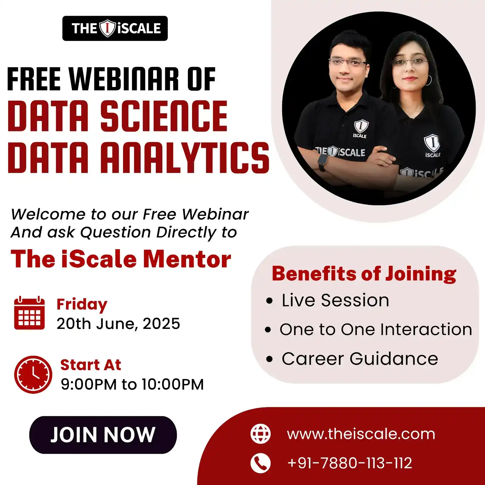 Image from TheiScale Channel: LIVE FREE WEBINAR || SWATI MAM DISCUSSION about DATA SCIENCE & DATA AN...