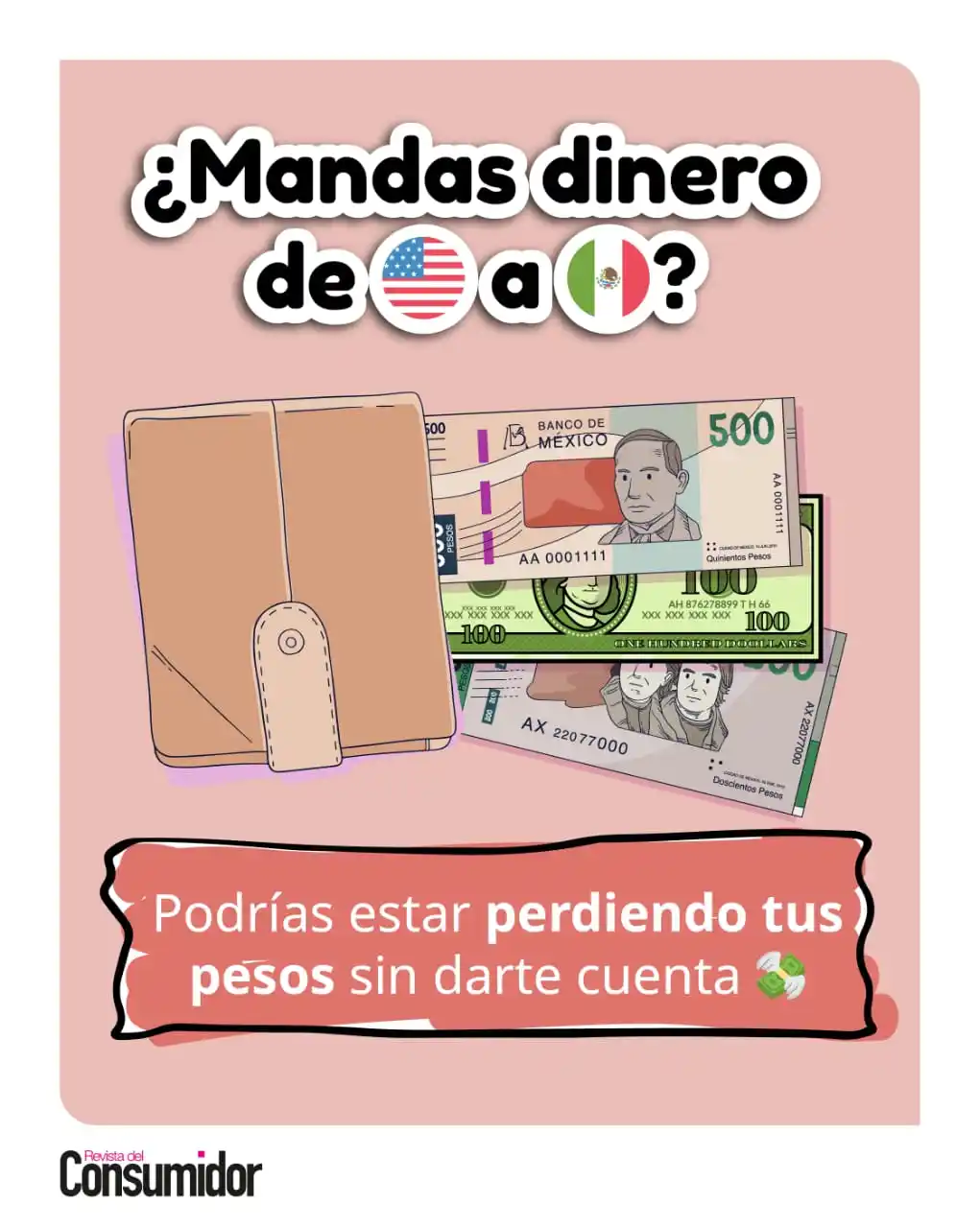 Image from Revista del Consumidor: 💸 ¿Mandas dinero de 🇺🇸 a 🇲🇽? No todas las remesadoras ofrecen el ...