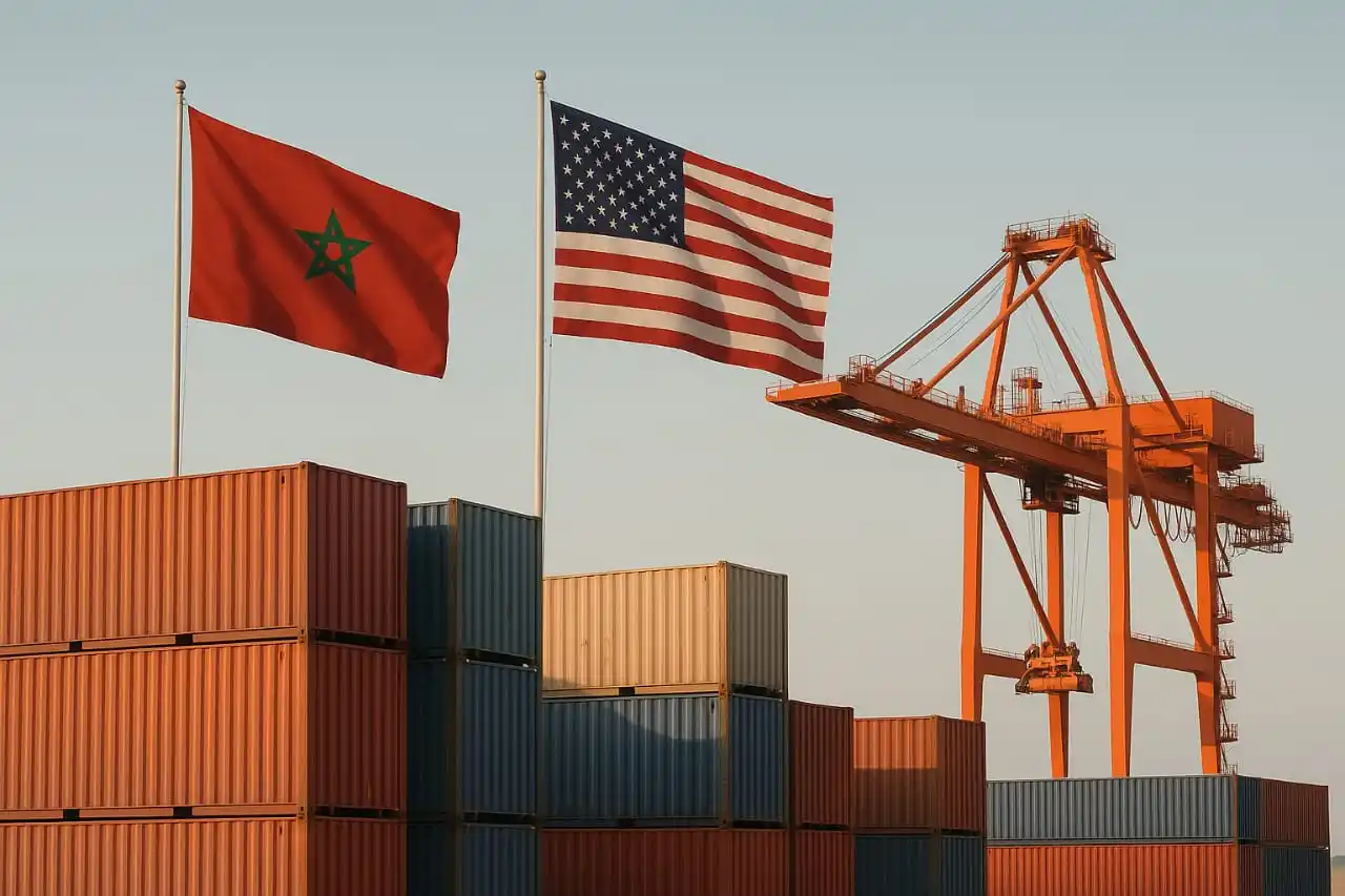 Image from 📈Boursenews_officiel: 🇲🇦🇺🇸Le Maroc et les Etats-Unis renforcent leur coopération douaniè...