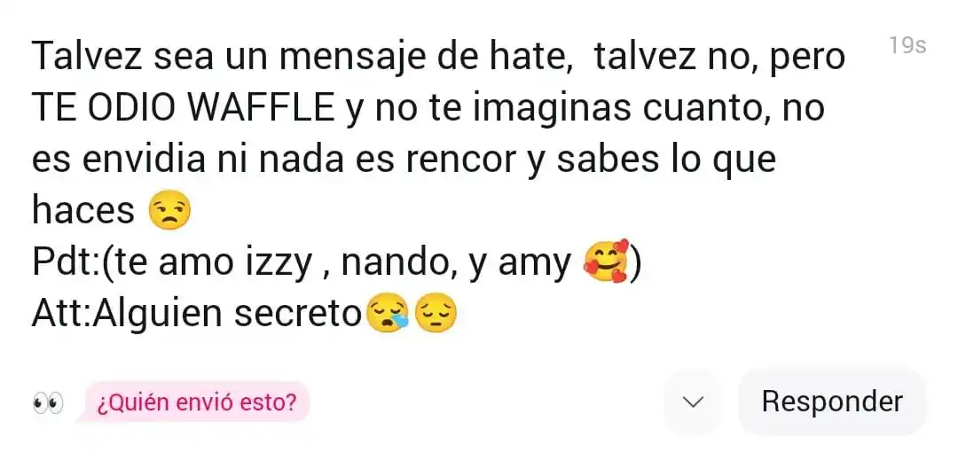 Image from ֹ⤿ ִׄㅤᩘ݄🌈. ᥕіᥒ𝗍ᥱr s𝗍ᥲrs ๋࣭ ⭑ ˓ ଓ.: 🕸️;; ME MEO ODIABA A WAFFLE JAJAKAKSKSKS, white ya sabemos que eres t...