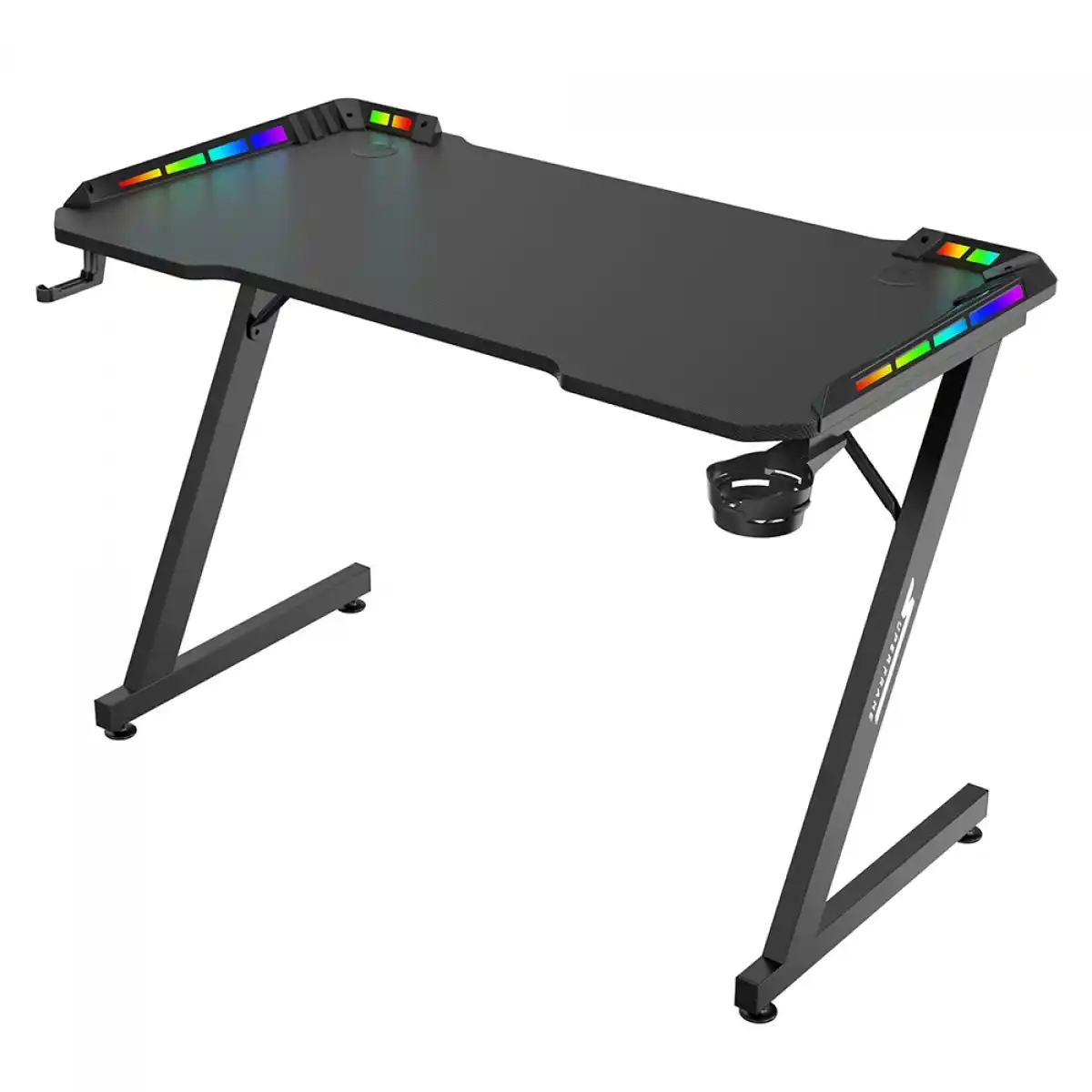 Image from Ofertas Terabyte!: ✨ Mesa Gamer SuperFrame Epic RGB ✨ Com suporte para headset e copo + i...