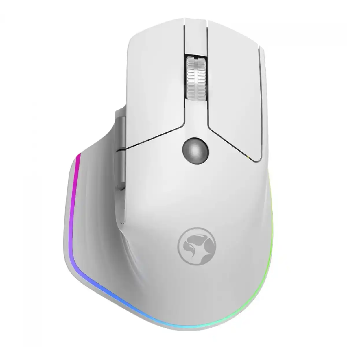 Image from Ofertas Terabyte!: ✨ Mouse Gamer Marvo G803 RGB Branco ✨ DPI até 4000, conexão Wireless/B...