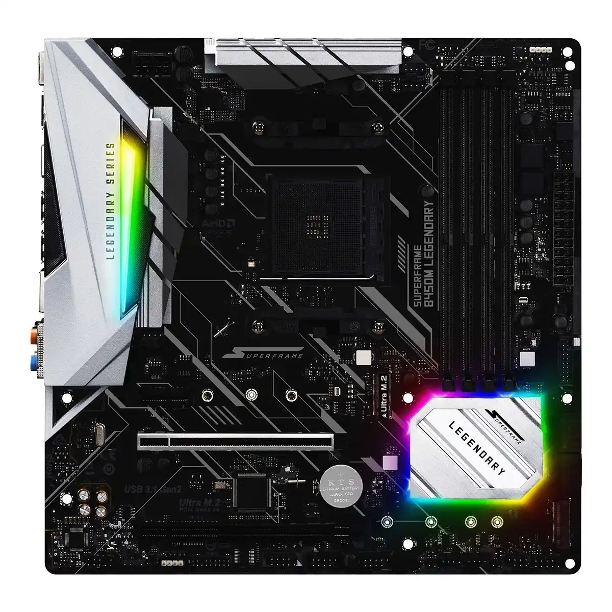 Image from Ofertas Terabyte!: ✨ Placa-Mãe SuperFrame B450M Legendary Series ✨ Chipset B450, suporte ...