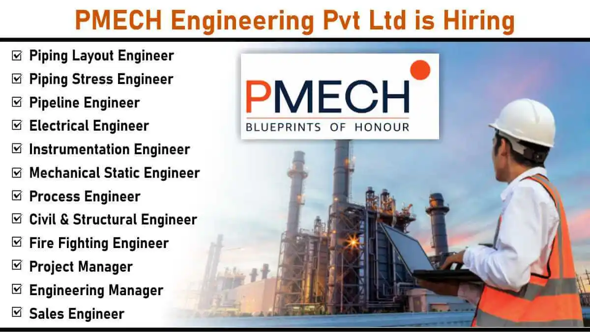Image from ✅Construction Jobs: 📢📢 *PMECH Engineering Pvt Ltd is Hiring: Oil & Gas* *Apply Link �...