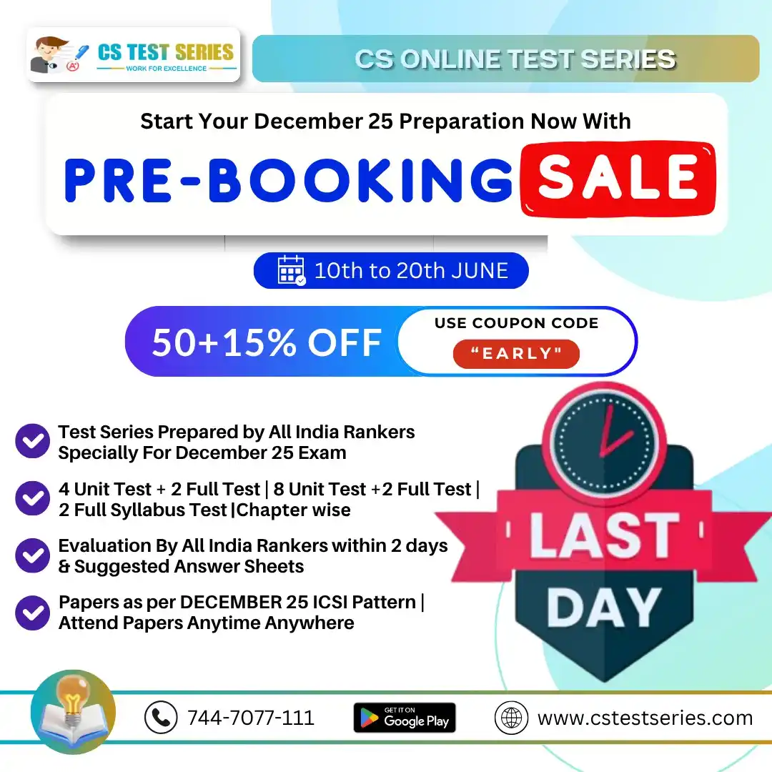 Image from CS TEST SERIES: 🎯 Pre-booking Sale for Faster Revision | Prepared Specially for Decem...