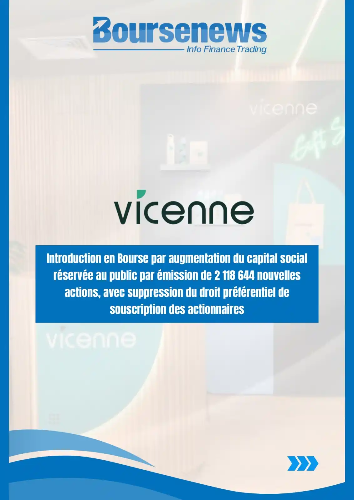 Image from 📈Boursenews_officiel: 📢  Vicenne entre en Bourse !  Vicenne, l’un des principaux fournisseu...