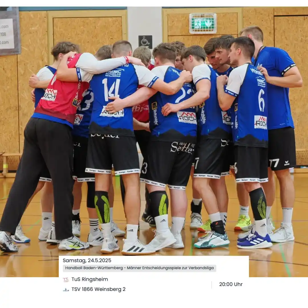 Image from TSV Weinsberg Abtl. Handball: VOLLER FOKUS AUF DAS HEUTIGE SPIEL! 💯  Jetzt zählt’s – gemeinsam zum ...