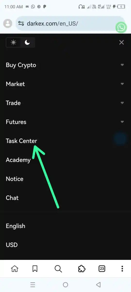 Image from Maryuchetv📊 crypto: 2. Click task center, scroll down to see where to claim your $10. Then...