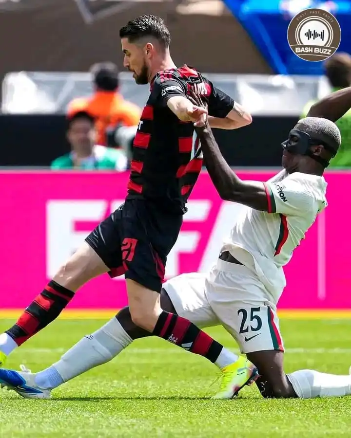 Image from BashBuzz: *AMKENI! WAMEFUNGWA TENA BWANA!*  Flamingo yaifinya Chelsea kwa kuidun...