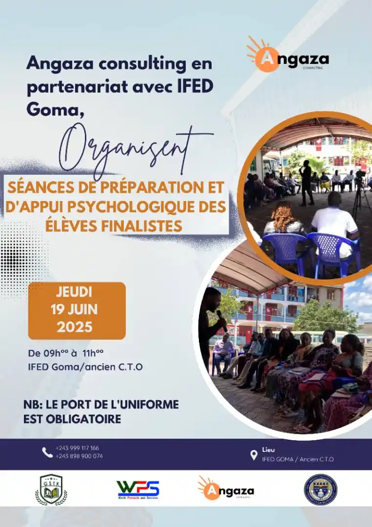 Image from NE JAMAIS TRAHIR LE CONGO 🙏🇨🇩: *🚨Êtes-vous élèves finalistes ?*    *✅ANGAZA CONSULTING organise une ...