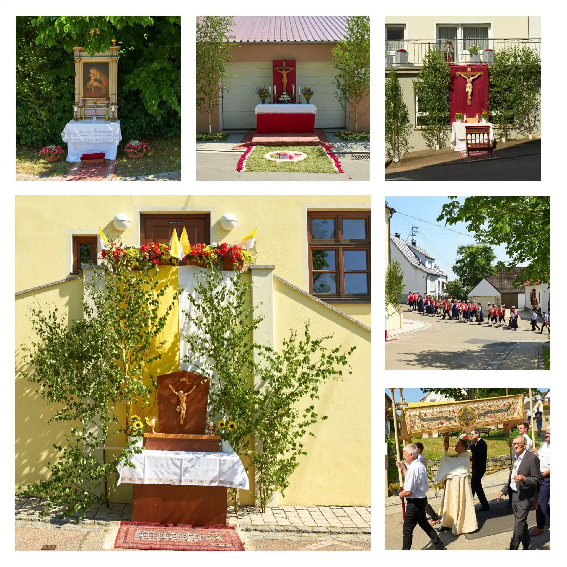 Image from Kath. Pfarreiengemeinschaft Fremdingen: Fronleichnam ist die Fortsetzung zum letzten Abendmahl. Jesus wird in ...