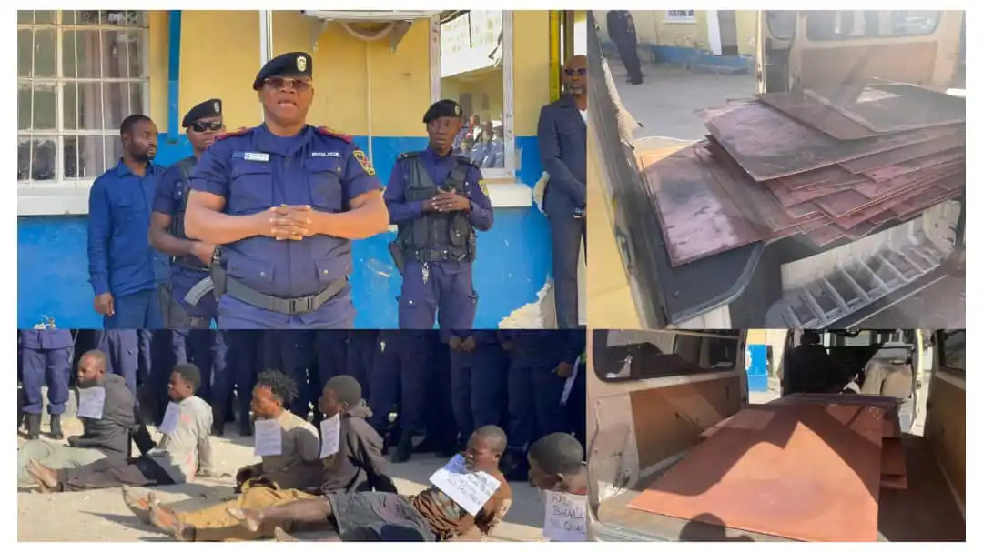Image from 🚨𝐅𝐎𝐂𝐔𝐒 ±243 𝐓𝐄𝐋𝐄𝐕𝐈𝐒𝐈𝐎𝐍🚨: Haut-Katanga : 42 feuilles de cathodes en cuivre volées interceptées à...
