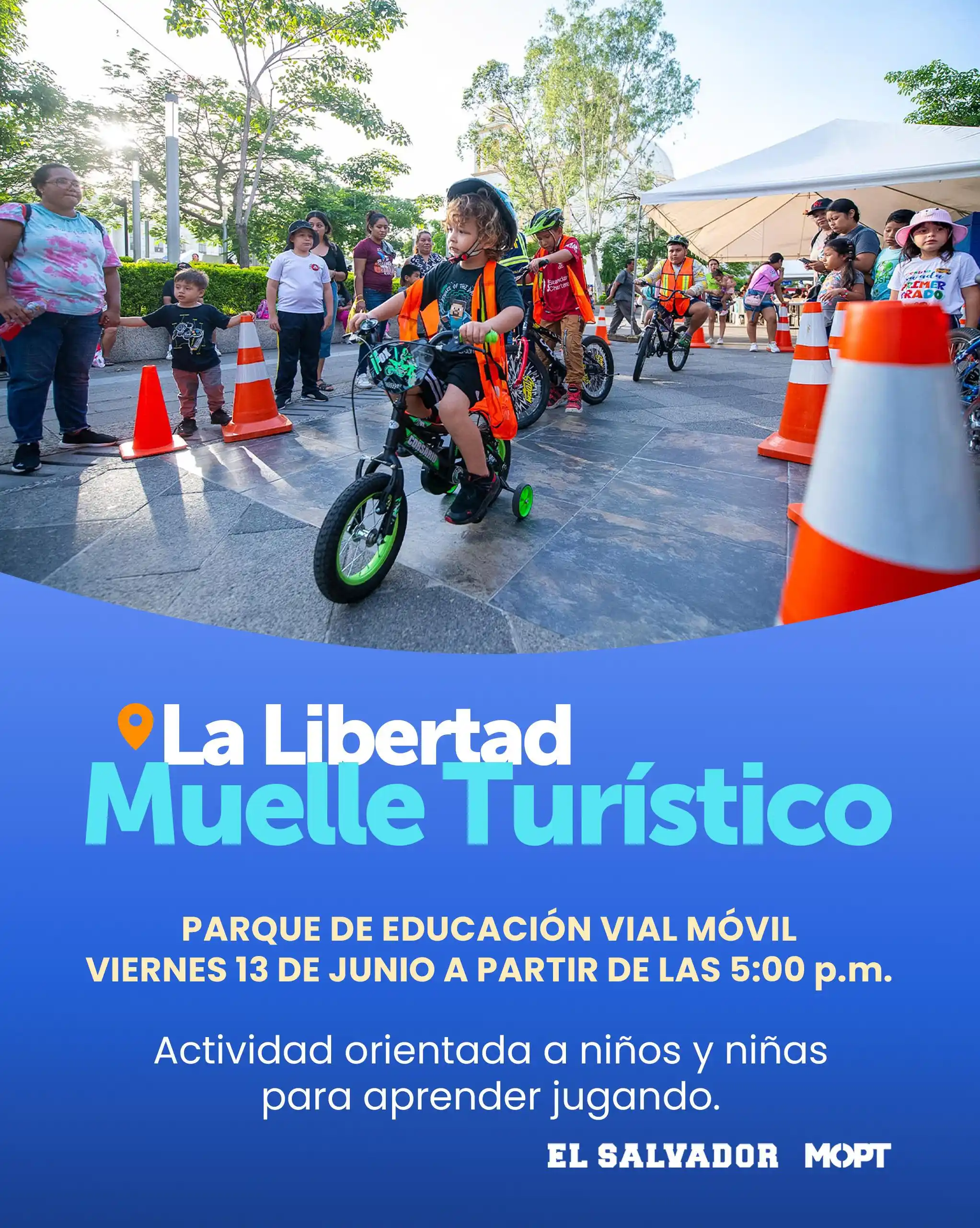 Image from VMT El Salvador : ¡Llevamos el Parque de Educación Vial a las plazas públicas! ✨🚴♂️ T...