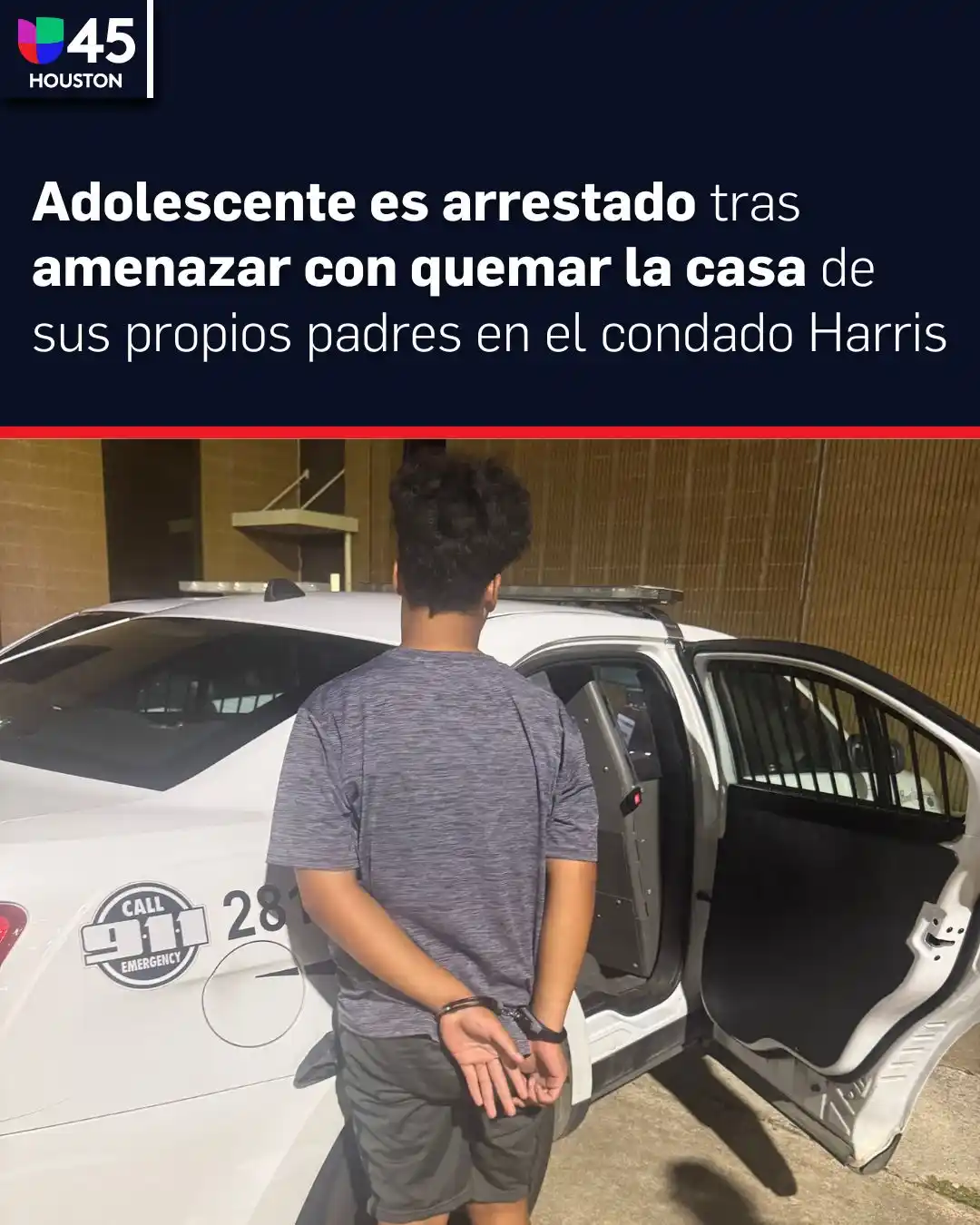 Image from Univision 45 Houston: Los agentes del Precinto 5 ingresaron a la propiedad y *arrestaron al ...