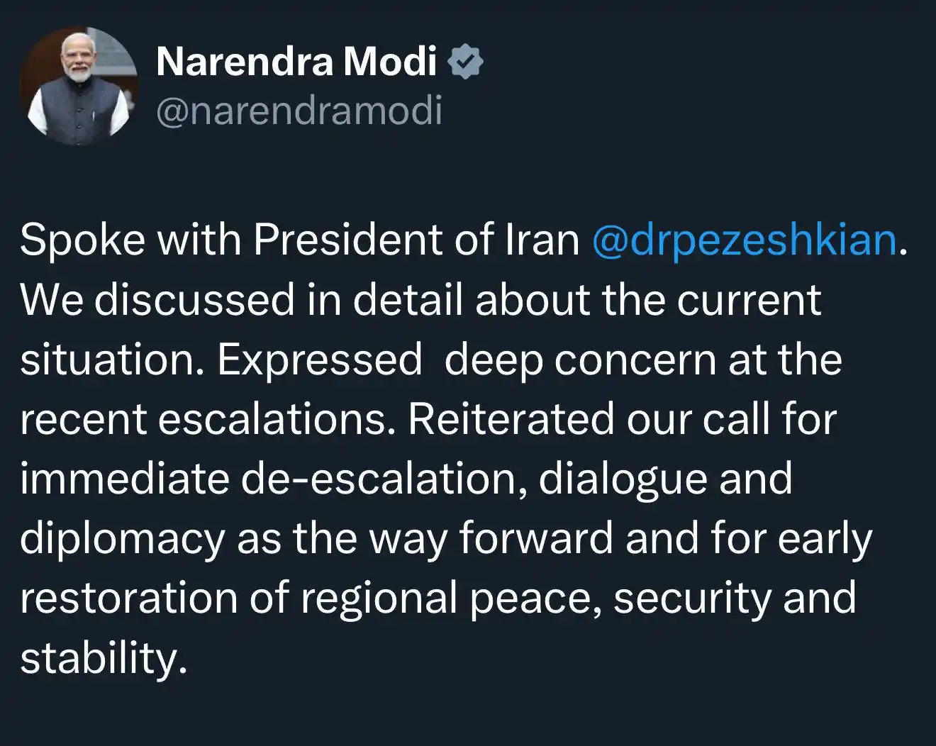 Image from Share / Stock Market & IPO: Modi on iran...