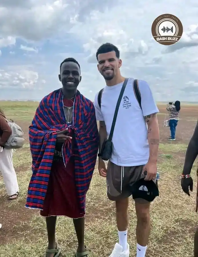Image from BashBuzz: Mshambuliaji wa Tottenham Dominic Solanke azuru na kutalii Kenya....