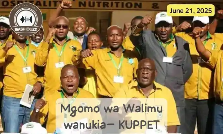 Image from BashBuzz: Muungano wa kutetea maslahi ya walimu wa shule za upili nchini KUPPET ...