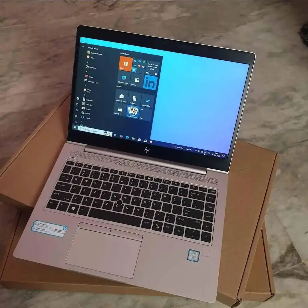 Image from Fine Gadgets Technologies [Jay Eletro Tanaka]: *New stock Alert 🚨 💻 ✨*  ✨ _Hp EliteBook 840G 6/5 ✨ _INTEL Core i7 8...