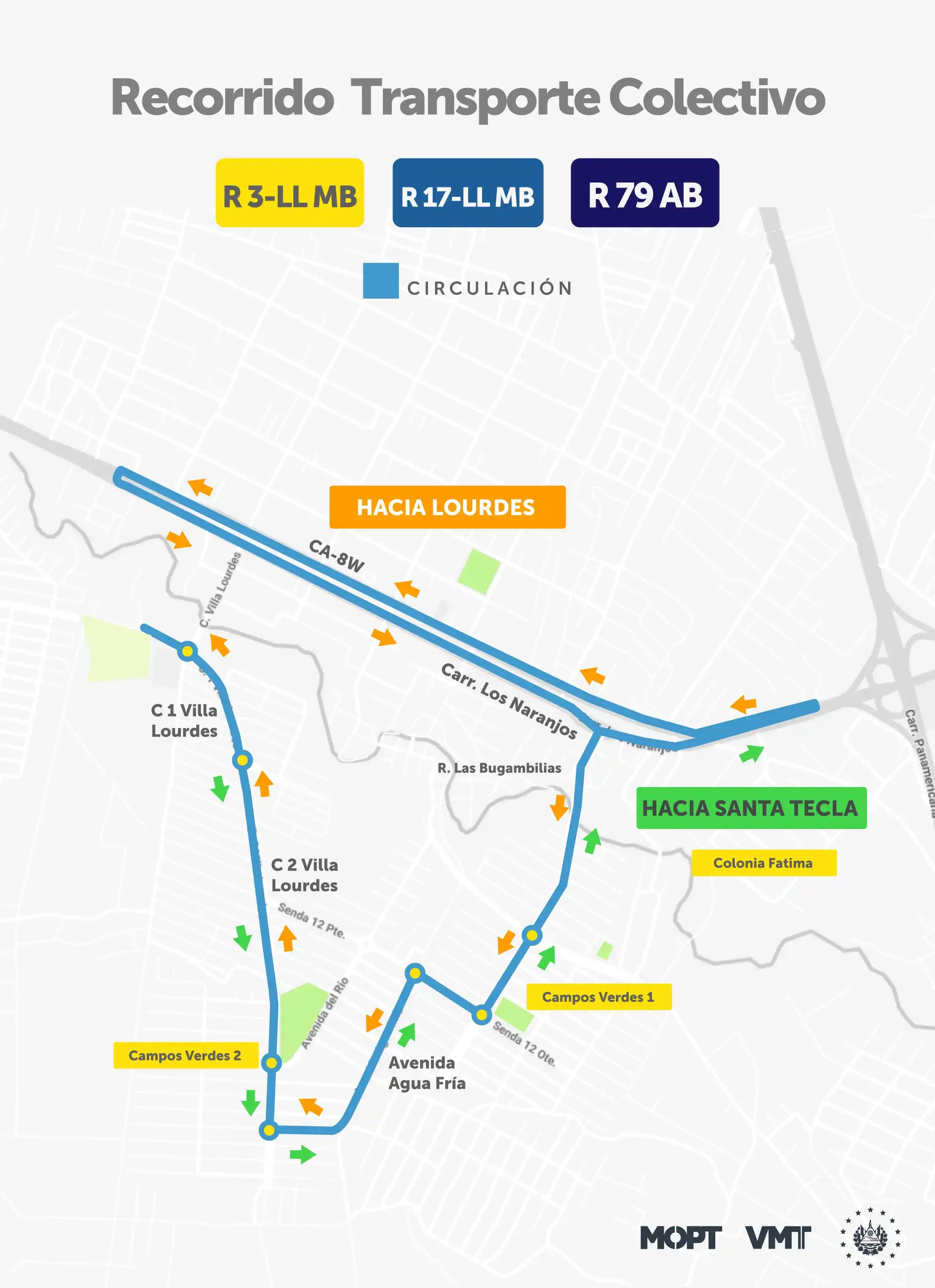 Image from VMT El Salvador : Por trabajos de construcción de un nuevo puente en Villa Lourdes, dist...