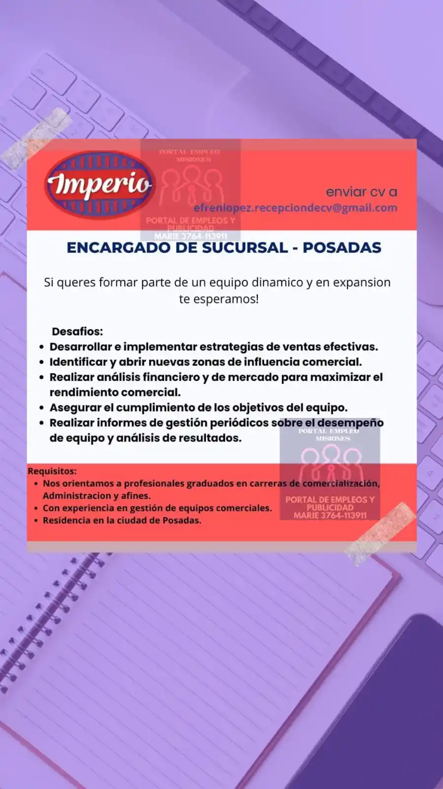 Image from PORTAL EMPLEO MISIONES: 📍Posadas Misiones 🚀portal empleos Misiones 🚀...
